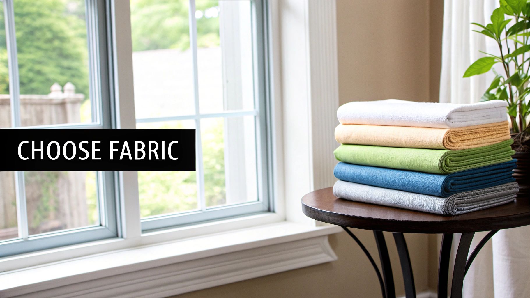 Sheer linen curtains creating a soft, diffused light in a bright sunroom.