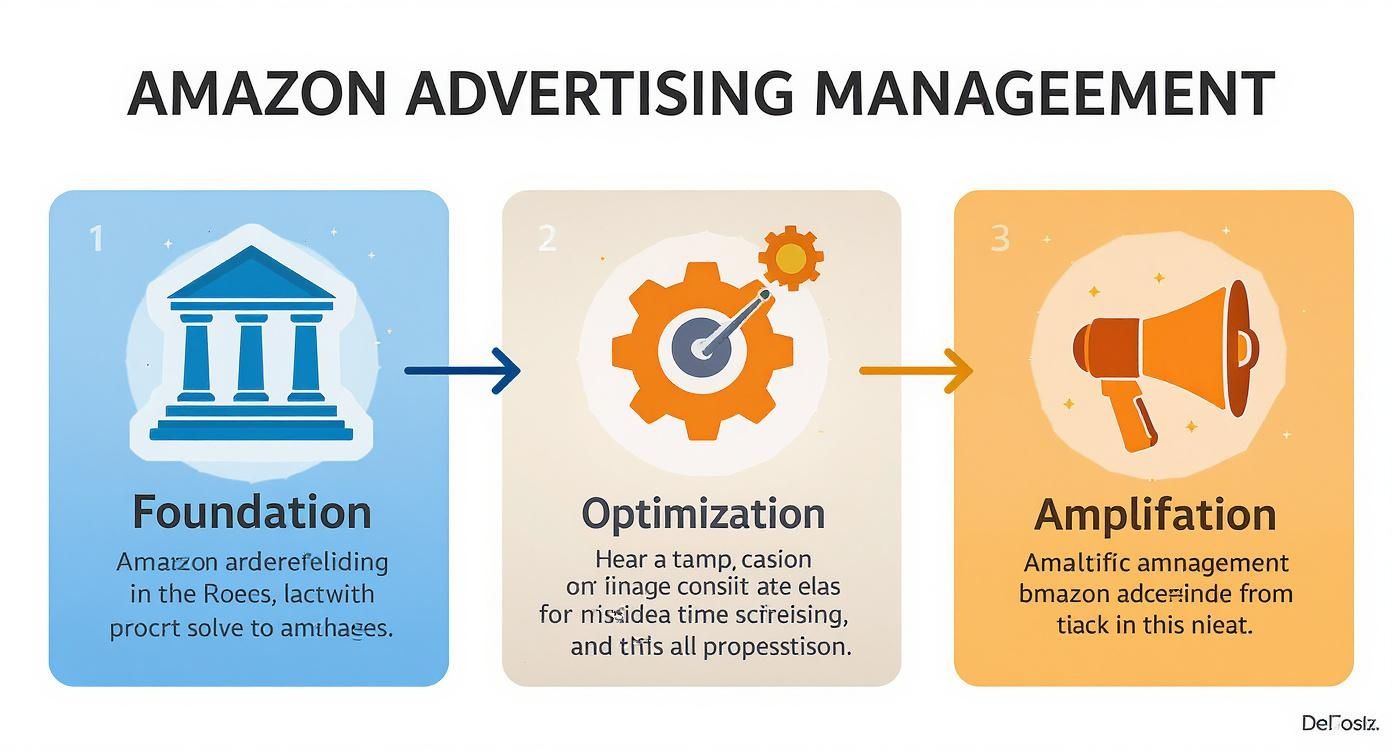 Infographic about amazon advertising management