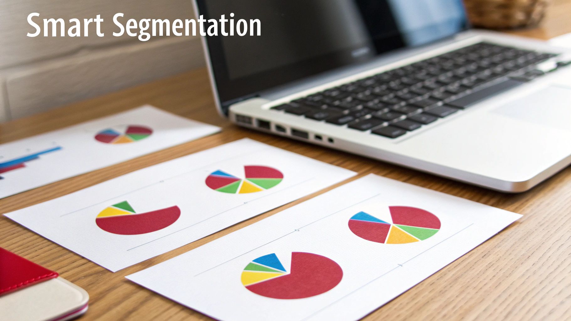 Chart showing customer segmentation for data driven marketing strategies