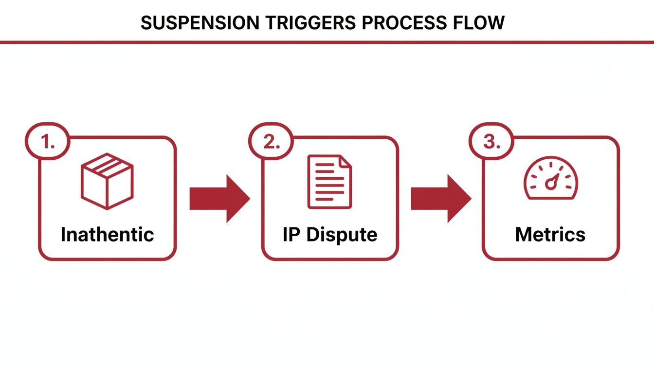 Infographic about amazon reinstatement services