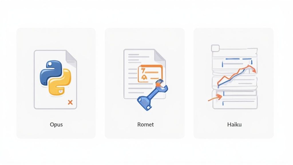 A developer's desk with a computer showing lines of code, a piggy bank, and arrows pointing down, symbolizing cost reduction strategies.