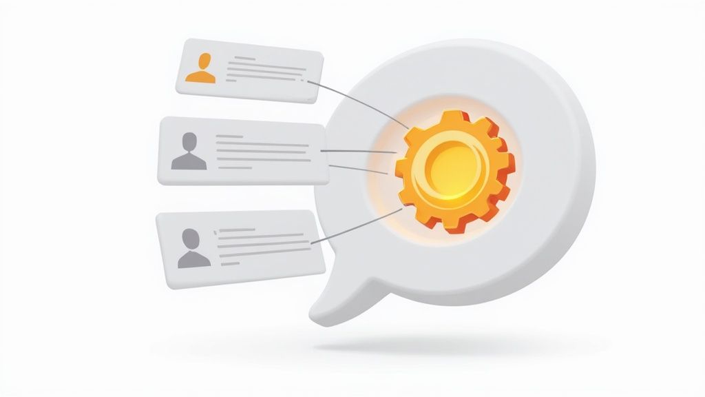 An abstract image showing interconnected nodes and data streams, representing the complex inner workings of AI models and system prompts.