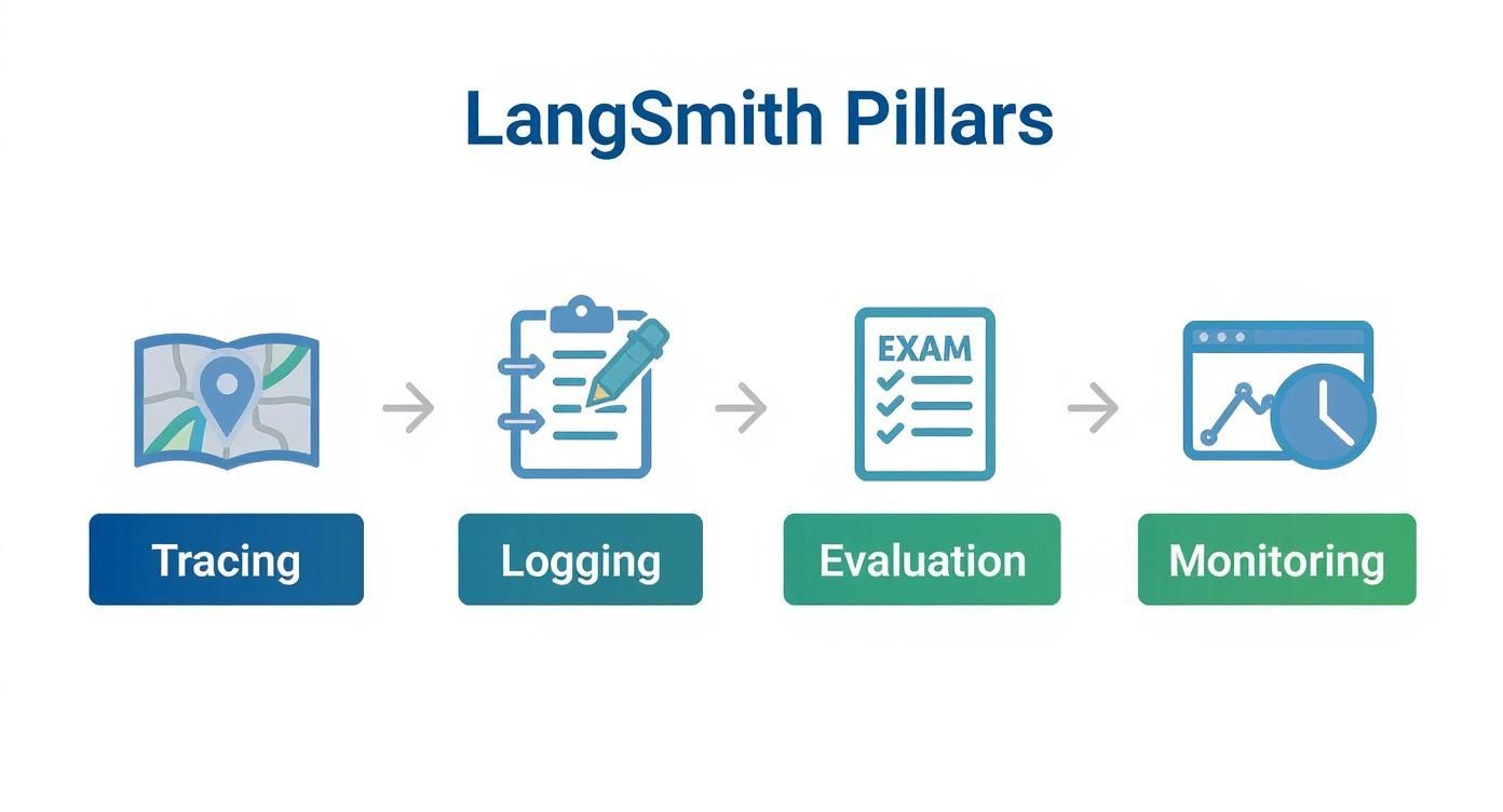 Infographic about langsmith
