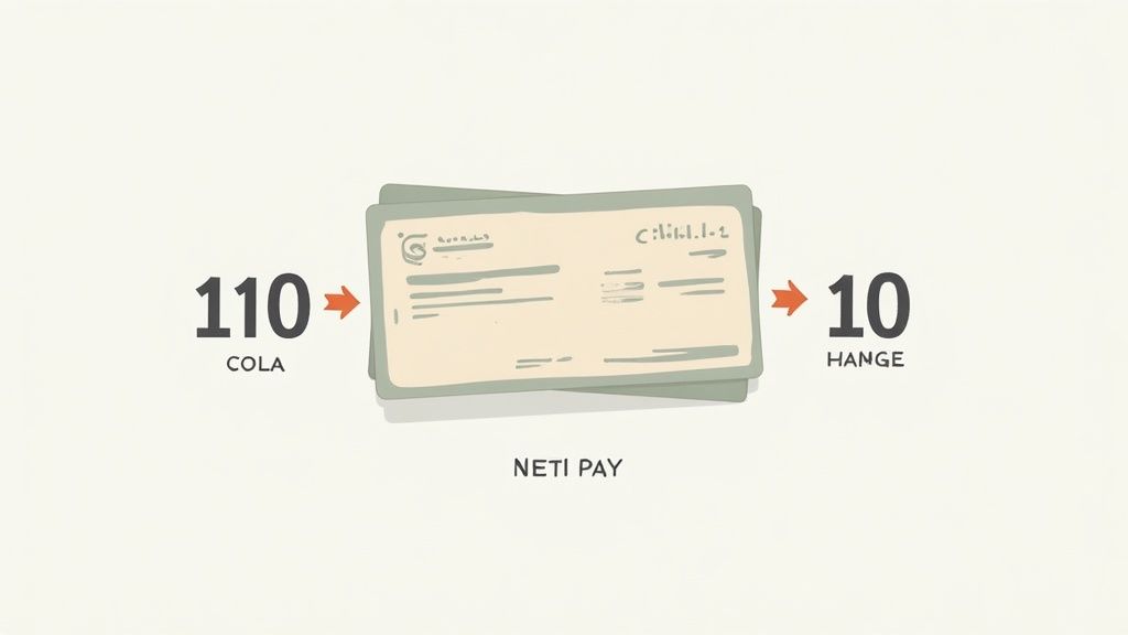 Chart showing the interplay between Social Security COLA increases and rising Medicare premiums.