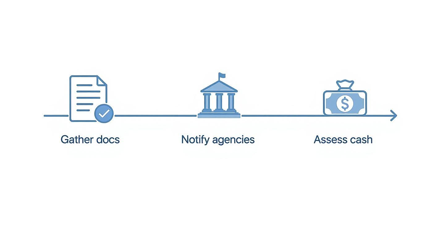 Infographic about financial planning for widows