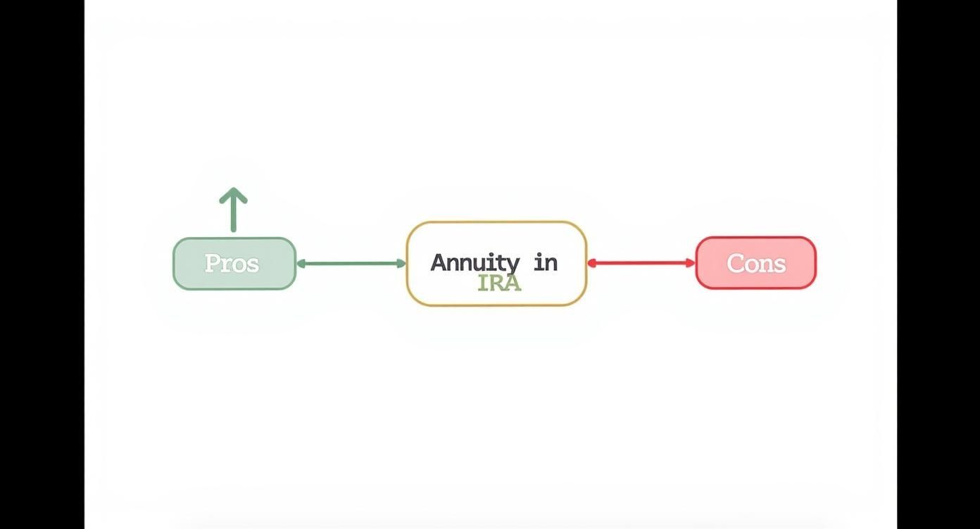 Infographic about annuity in ira