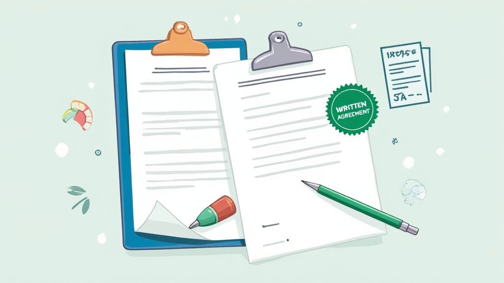 A red 'X' mark on a document, symbolizing a mistake to avoid.