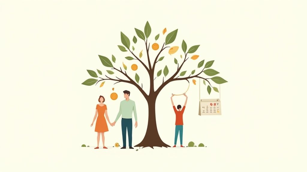 A multi-generational family smiling together, symbolizing legacy planning.