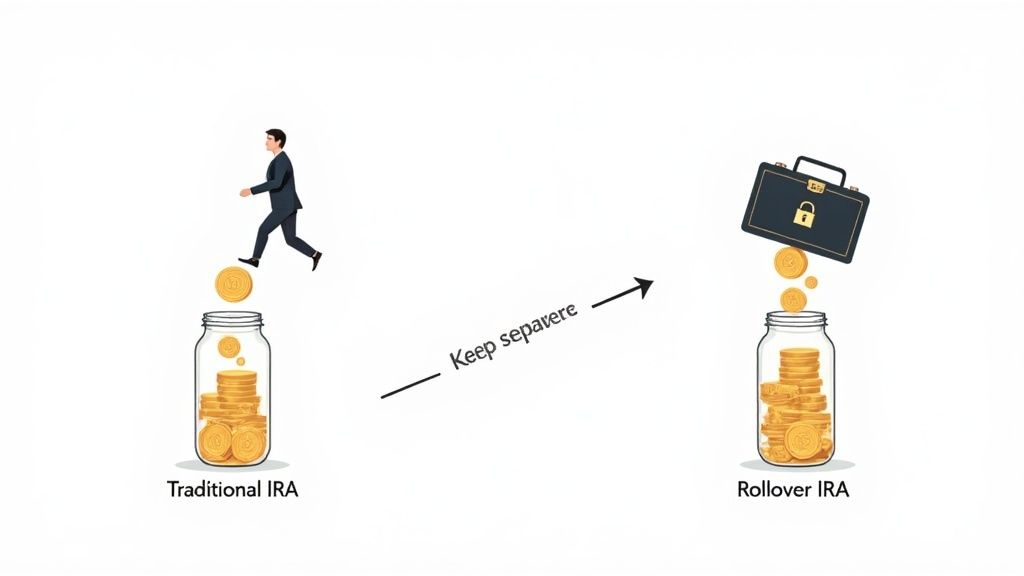 A piggy bank with a plant growing out of it, symbolizing financial growth from a single source.