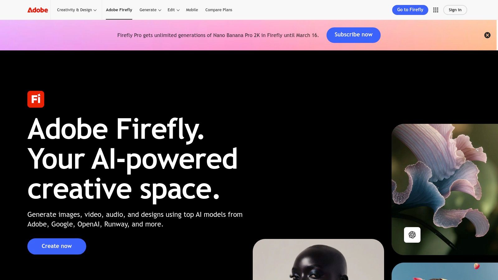 Adobe Firefly and Creative Cloud