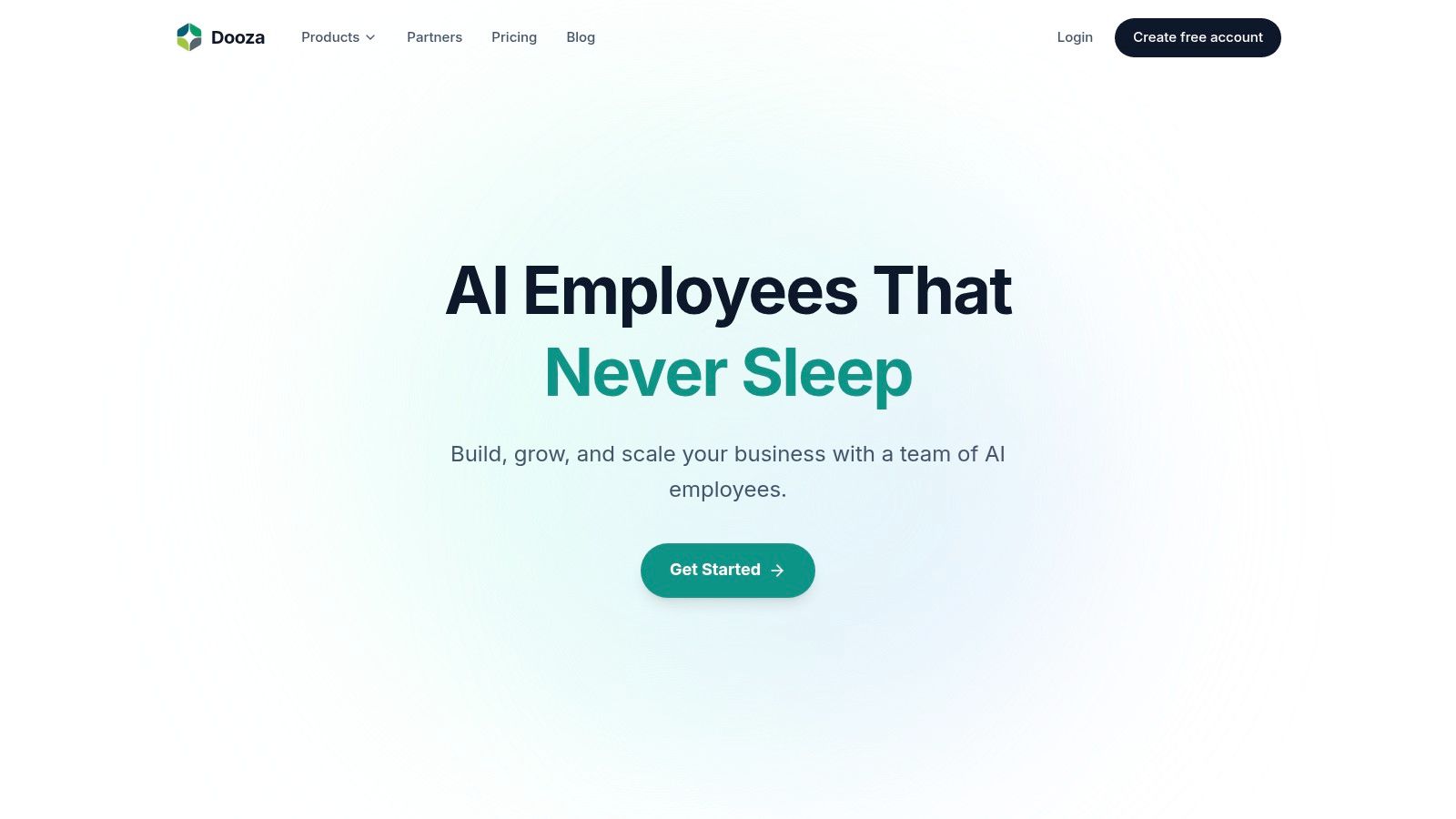 Dooza's AI Employees automating content creation tasks