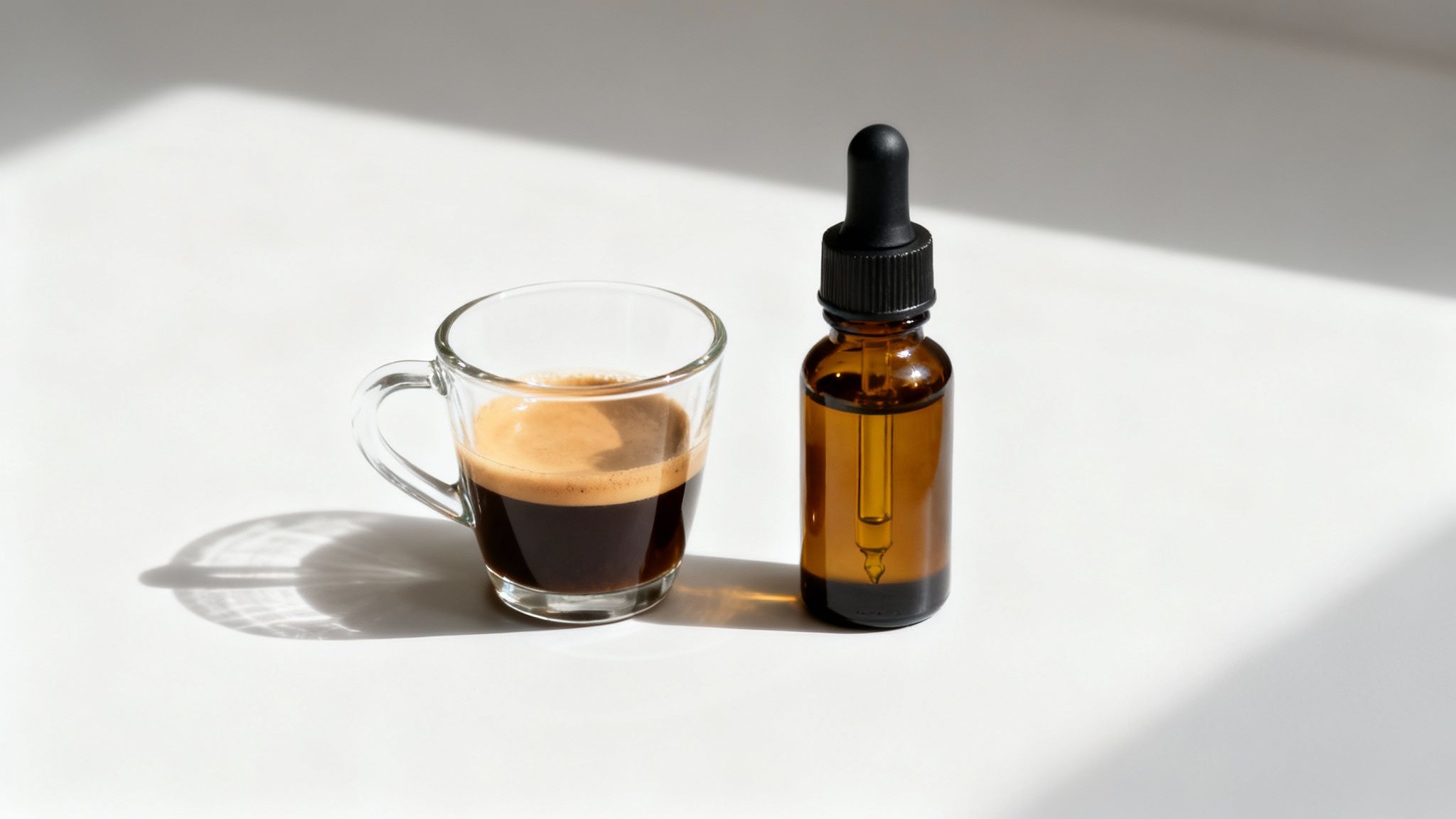 A close-up of a high-strength CBD oil dropper with golden liquid, highlighting its potency and quality.