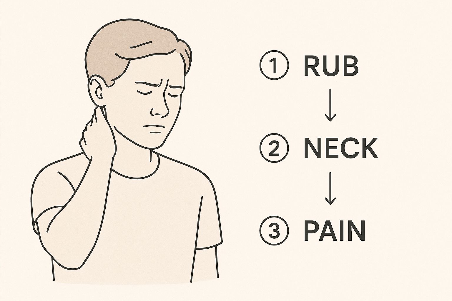 Infographic about anxiety neck pain