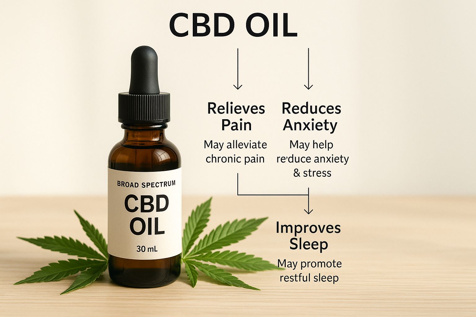 Infographic about broad spectrum cbd oil