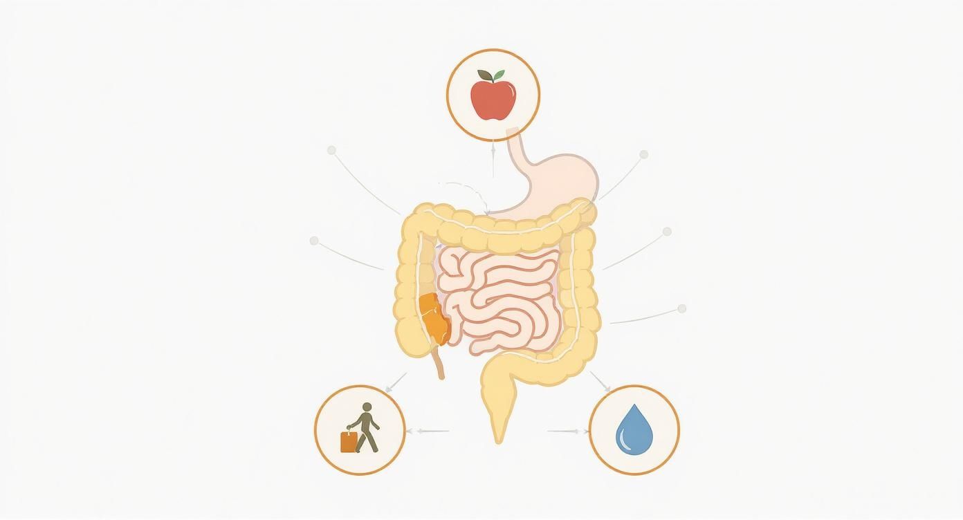 Infographic about ursachen für harten stuhlgang