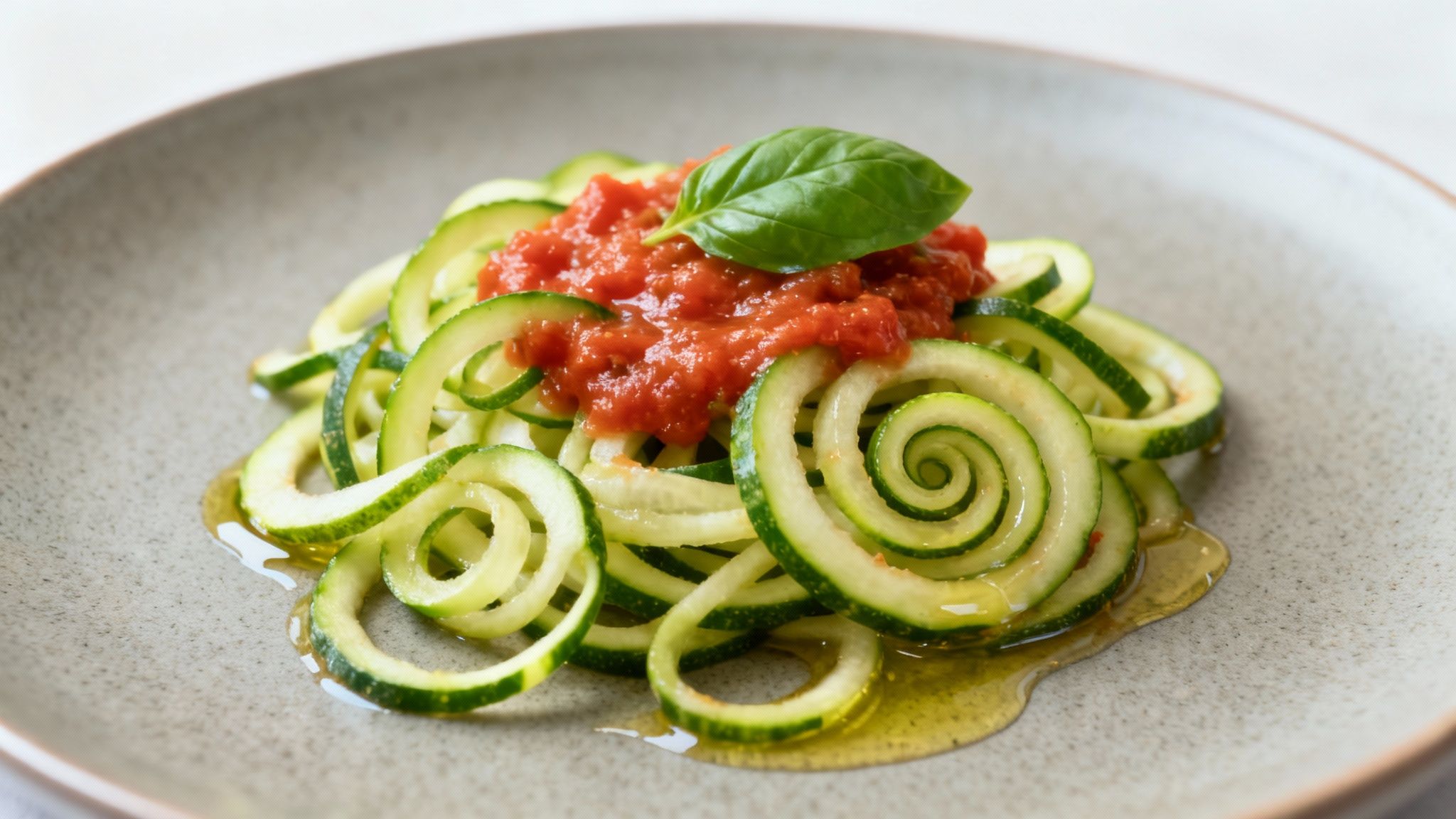 Zucchini Nudeln (Zoodles) Gerichte
