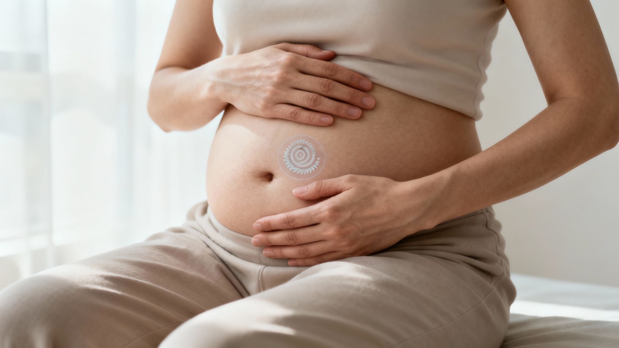 Eine Illustration, die das Helicobacter-pylori-Bakterium im Magen zeigt, umgeben von Magenschleimhaut.