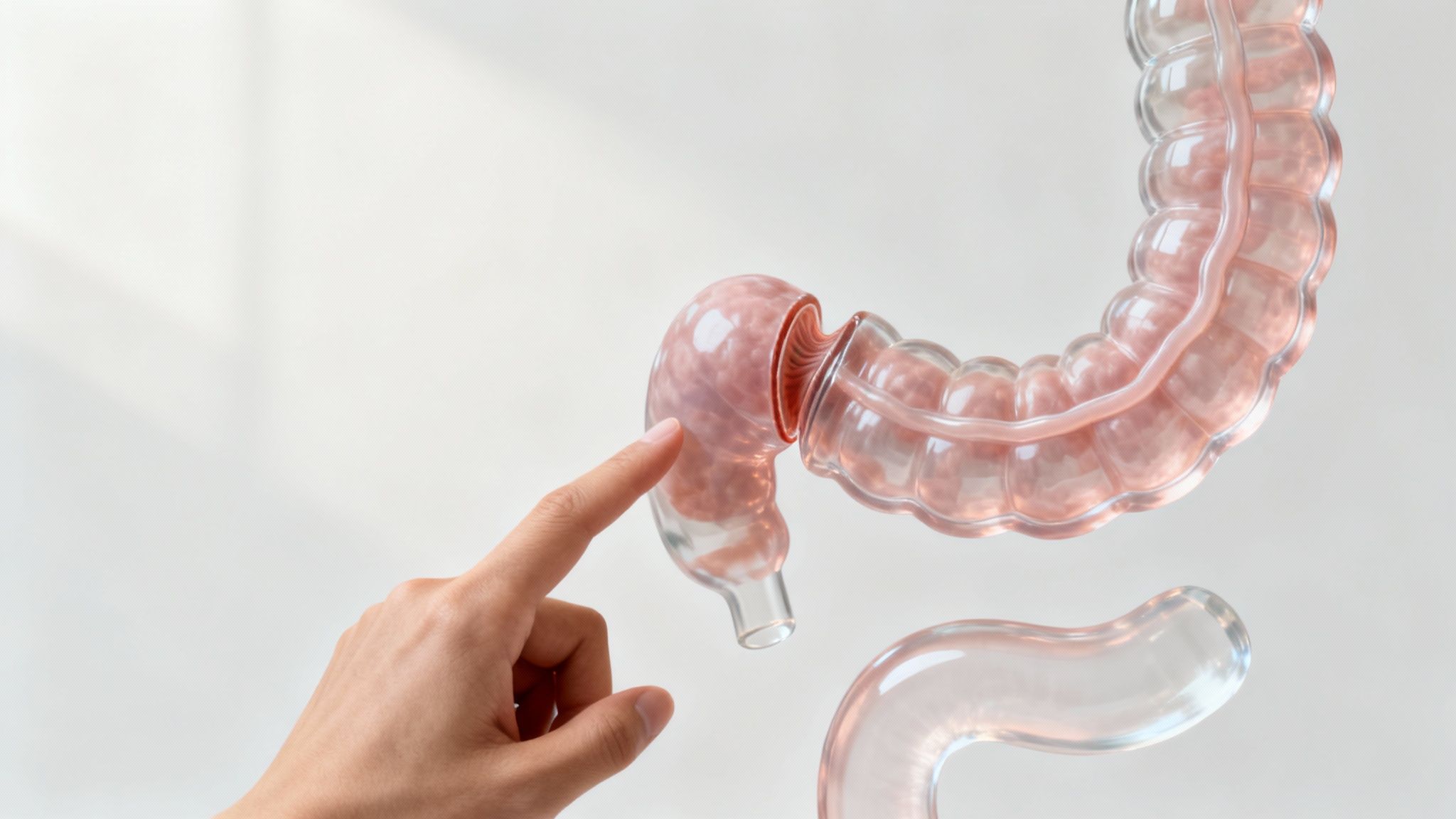 Eine Auswahl an ballaststoffreichen Lebensmitteln wie Obst, Gemüse und Vollkornprodukten auf einem Tisch