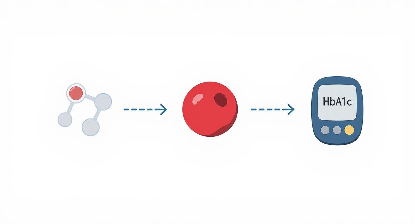 Infographic about hba1c wert blut