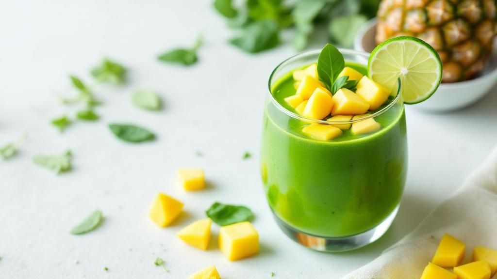Spinat-Mango-Smoothie