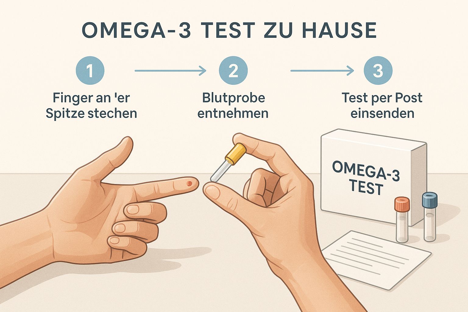 Infografik about test omega 3