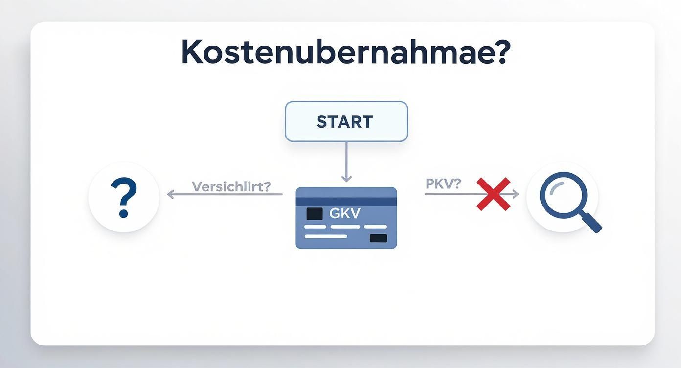 Infographic about mikrobiom test krankenkasse