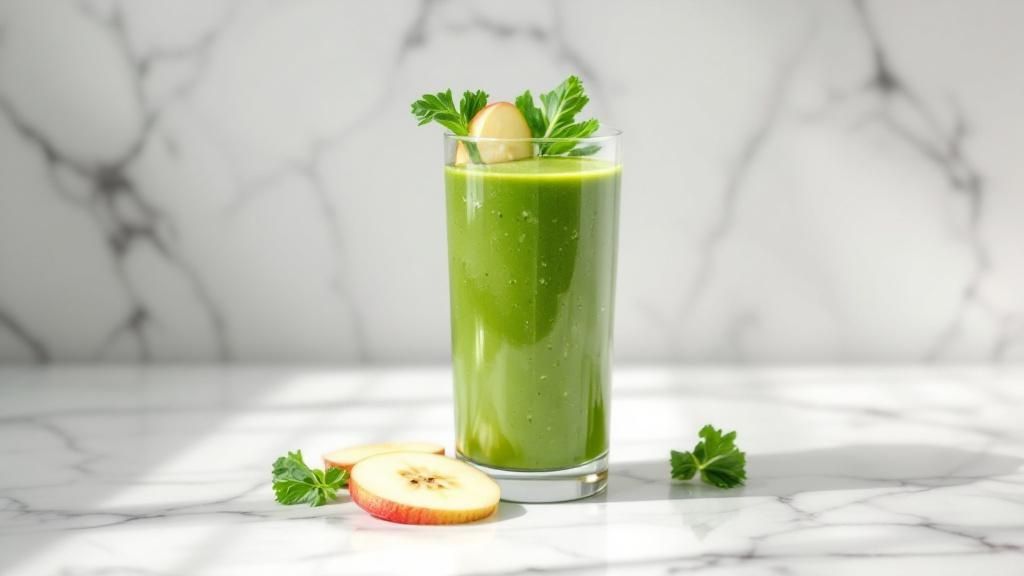 Der Einsteiger: Grüner Kale-Apfel-Smoothie (Grünkohl-Smoothie)