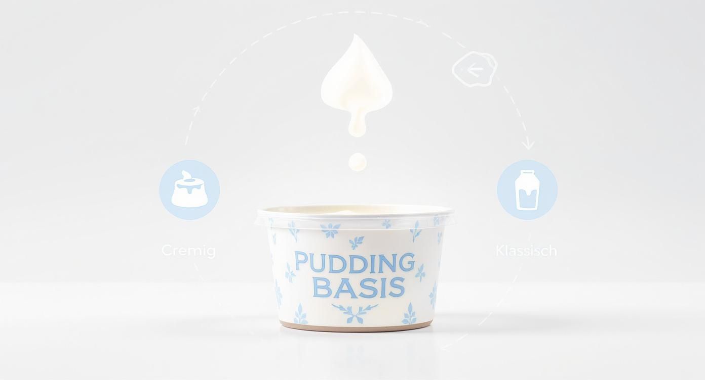 Infographic about protein pudding rezept