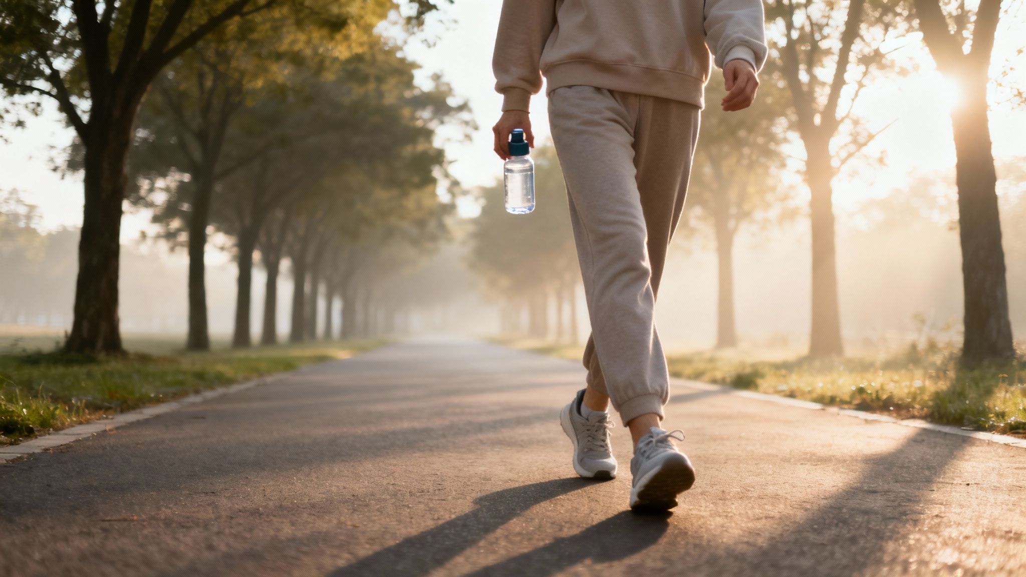 Eine Person, die entspannt in der Natur meditiert, um die Verbindung von Lebensstil und Darmgesundheit zu symbolisieren.