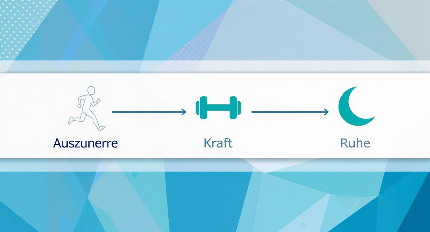 Infographic about sport und ernährung zum abnehmen