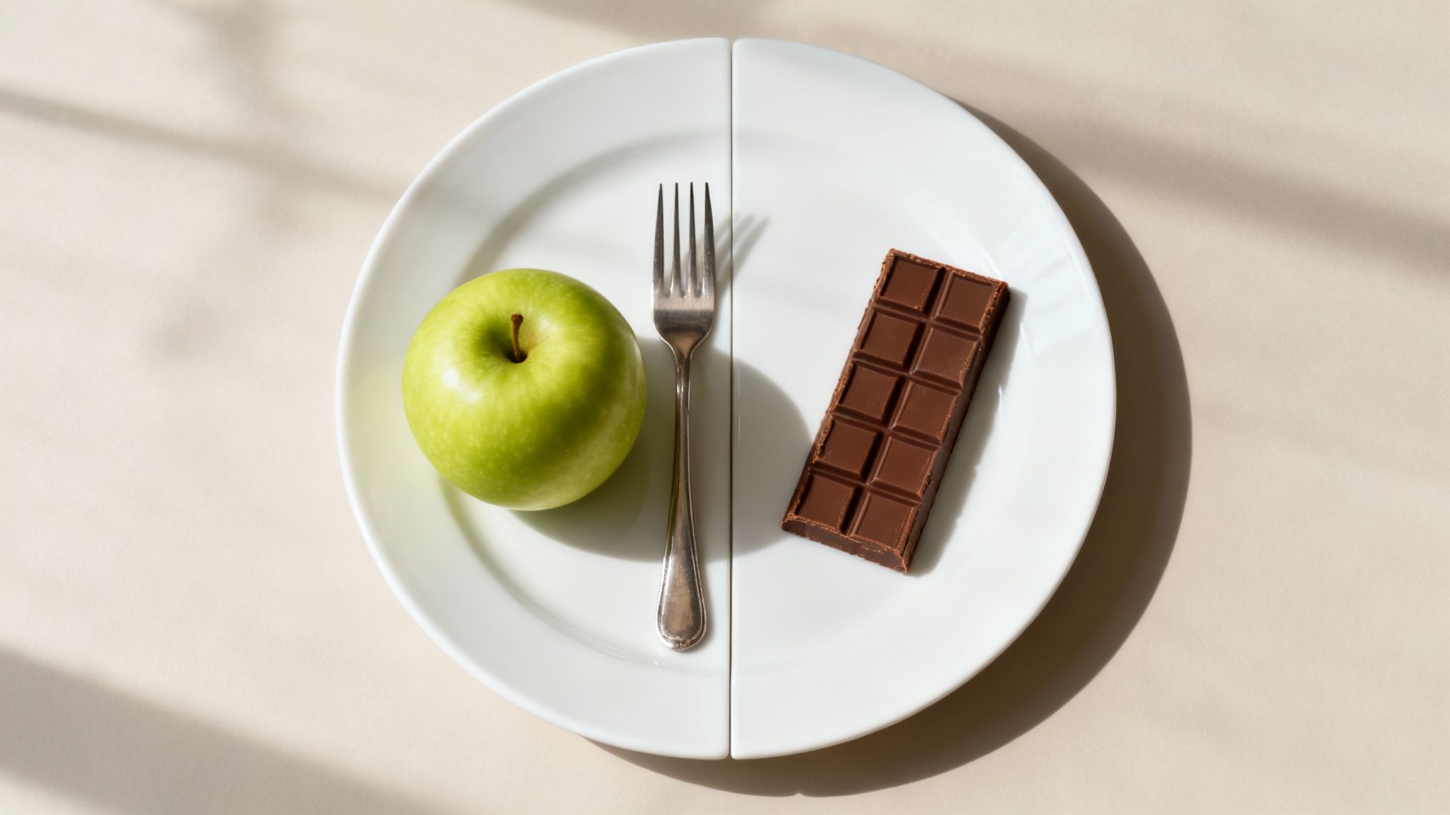 Eine Auswahl gesunder Lebensmittel wie Gemüse, Obst und Nüsse liegt auf einem Tisch.