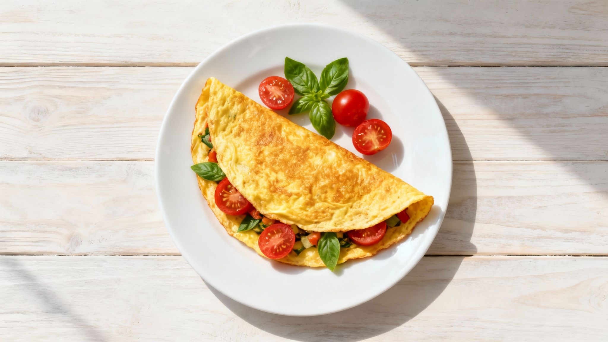 Eine Person richtet einen bunten, gesunden Salat in einer Schüssel an