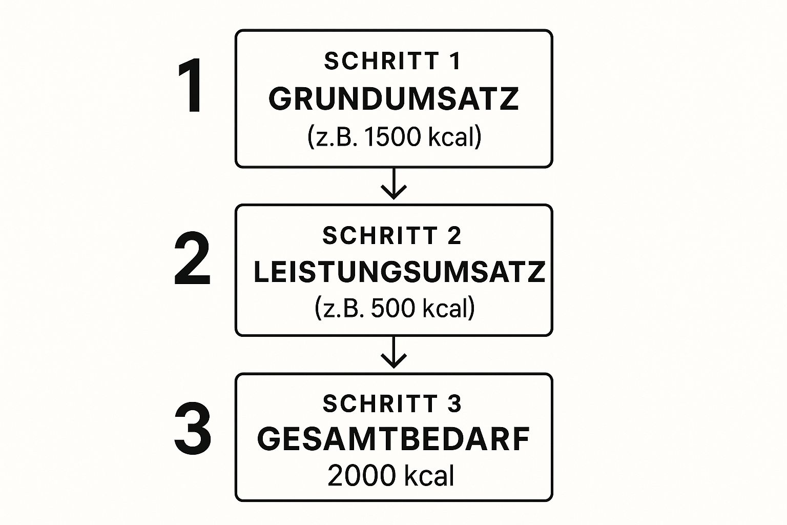 Infographic about kalorientabellen zum abnehmen