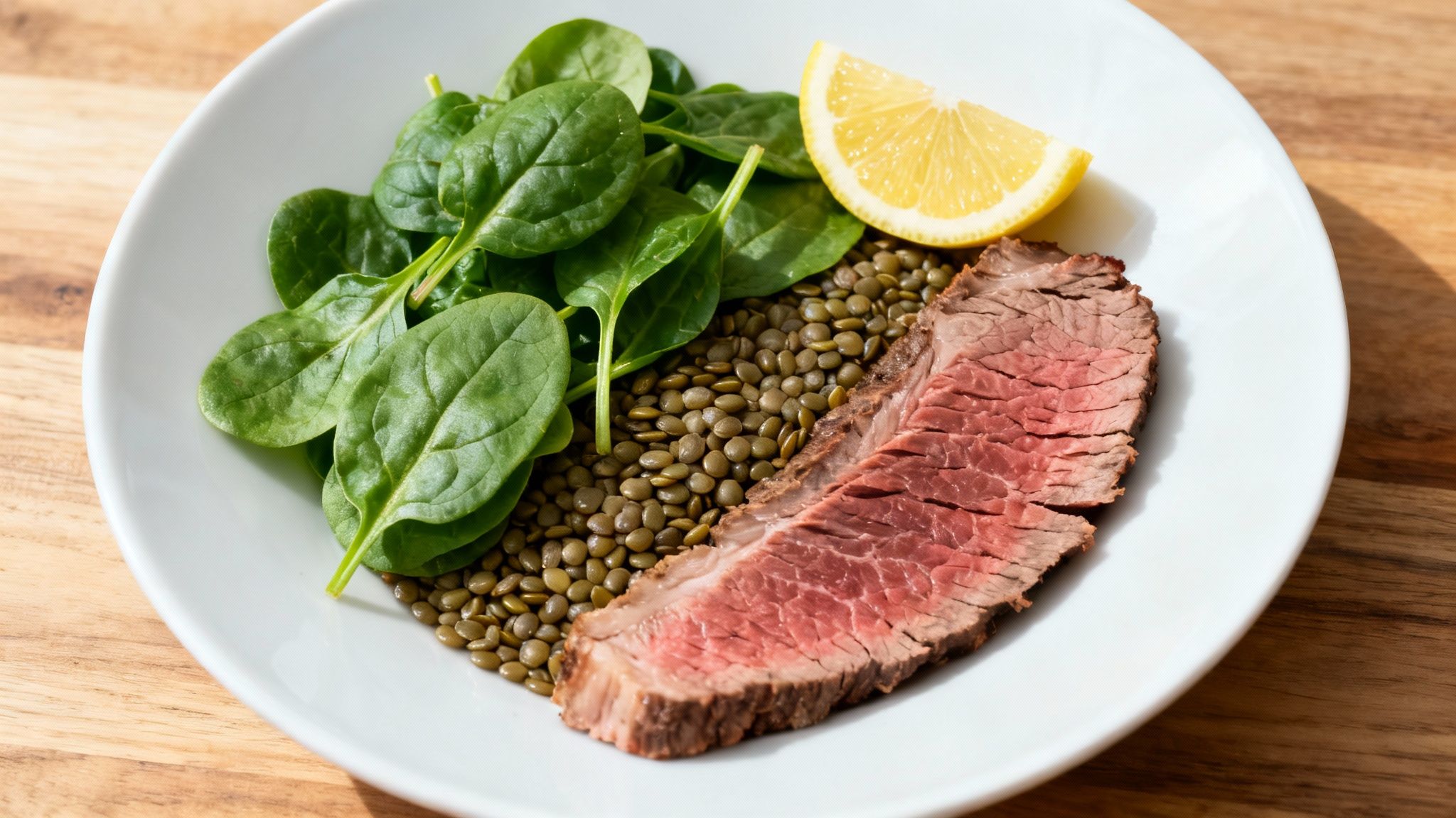 Eine Frau hält eine Schüssel mit gesundem Essen in der Hand