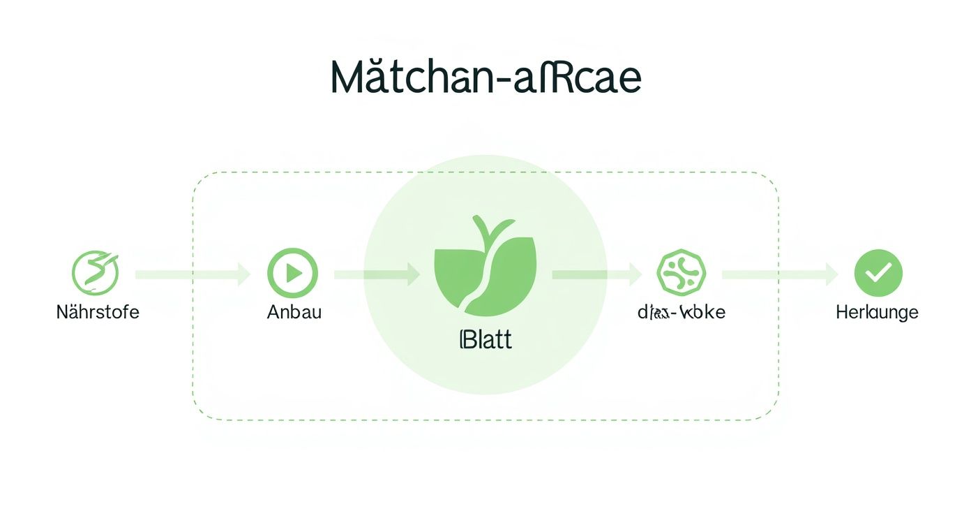 Infographic about matcha-tee gesund