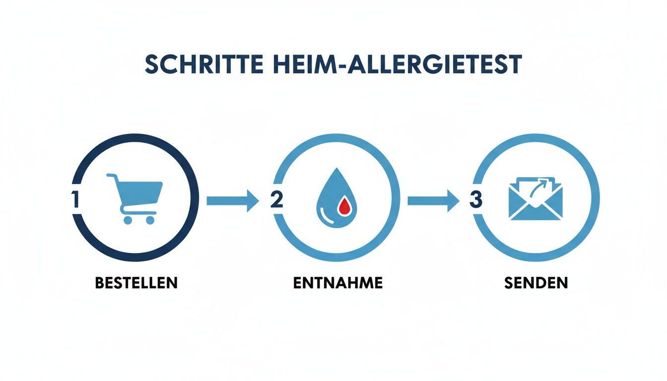 Infographic about allergietest zum selber machen
