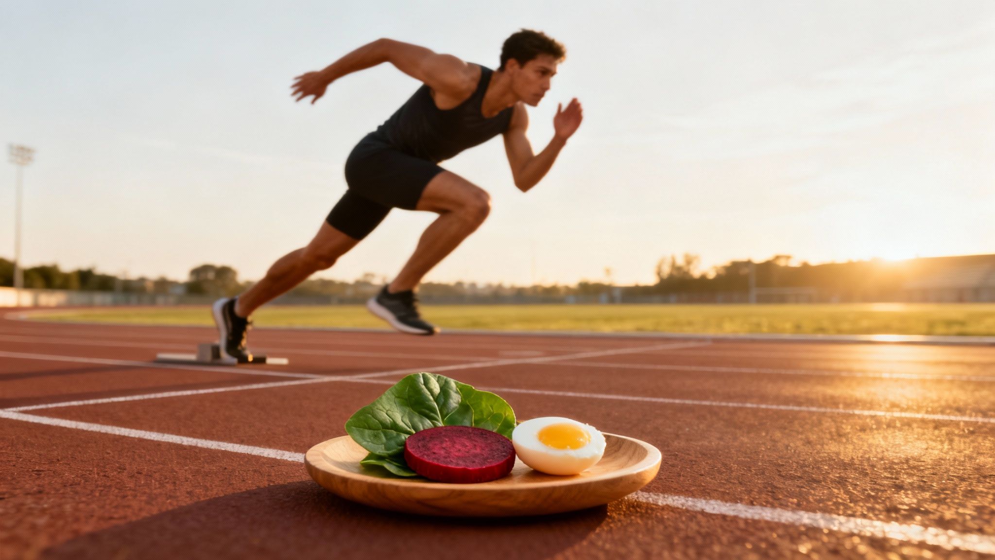 Eine Läuferin in Aktion, die ihre Ausdauer trainiert.