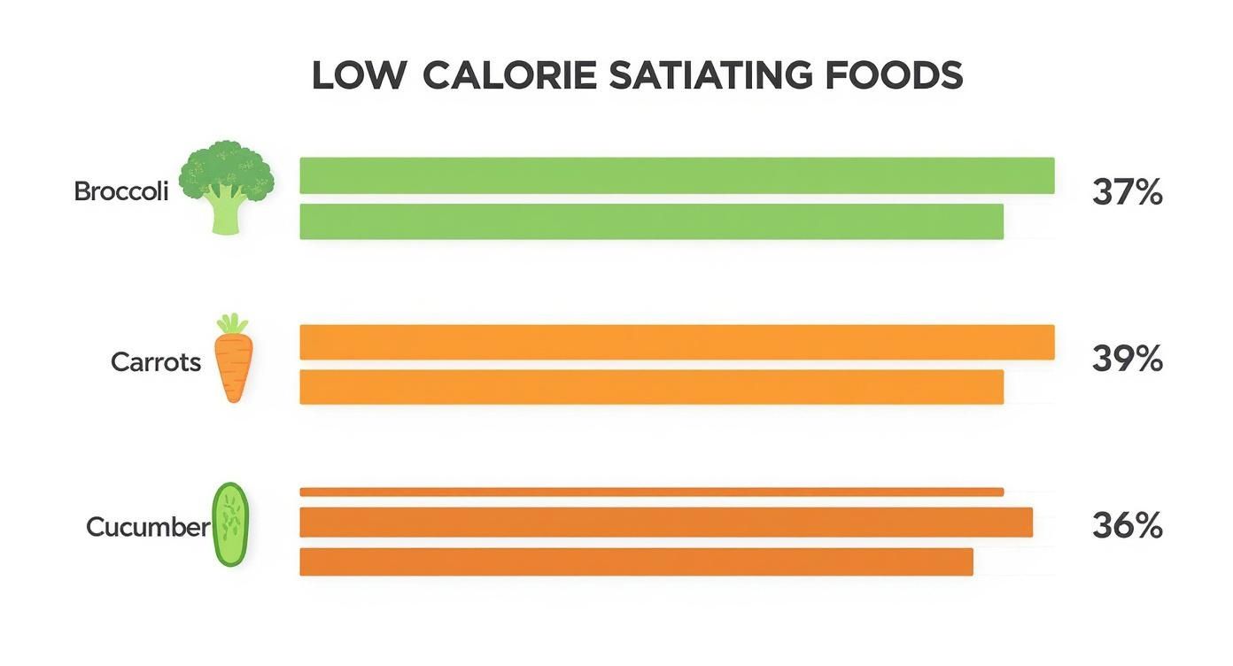 Infographic about sattmacher mit wenig kalorien
