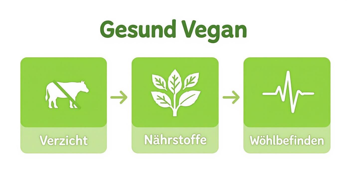 Infographic about gesund vegan