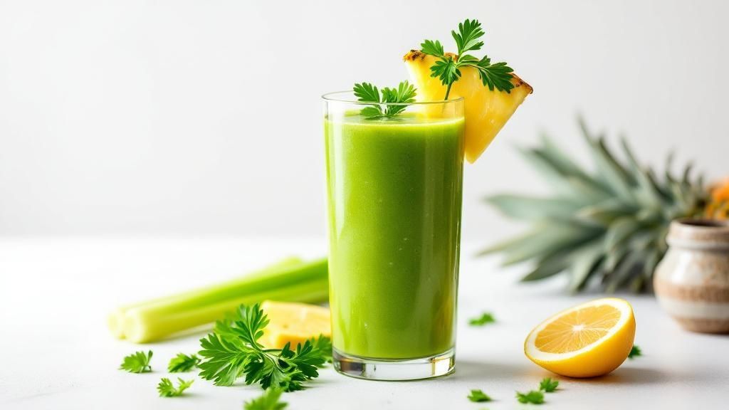 Petersilien-Ananas-Smoothie