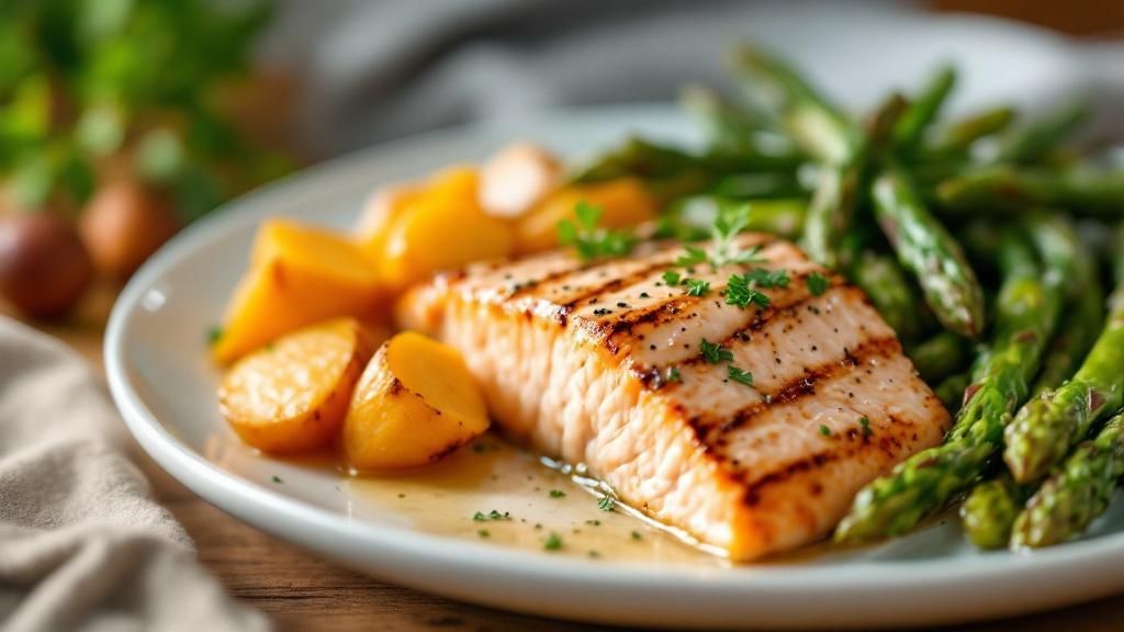 Natürlich glutenfreie Proteine mit Gemüse