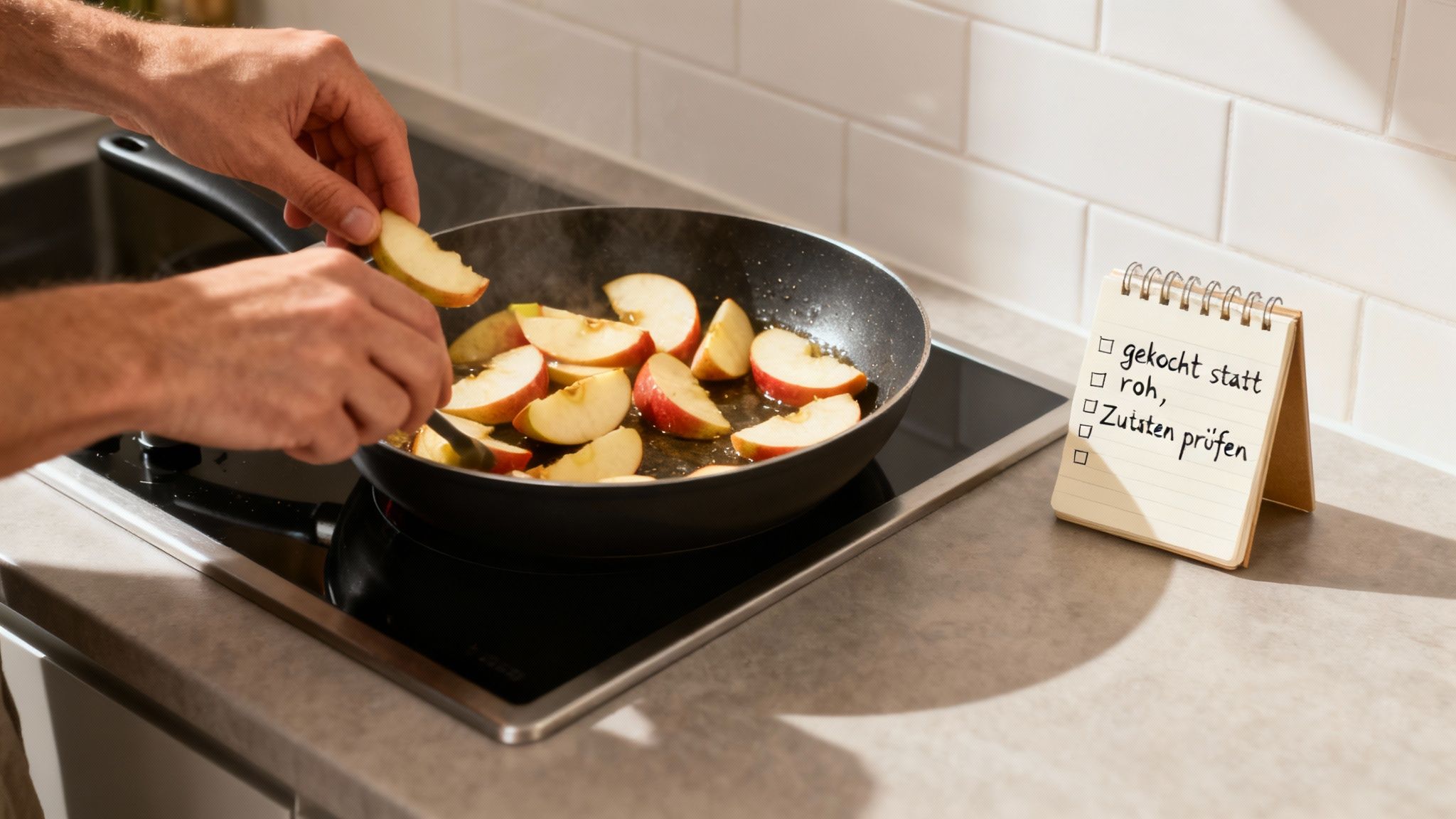 Eine Person liest aufmerksam die Zutatenliste auf der Rückseite einer Lebensmittelverpackung in einem Supermarkt.