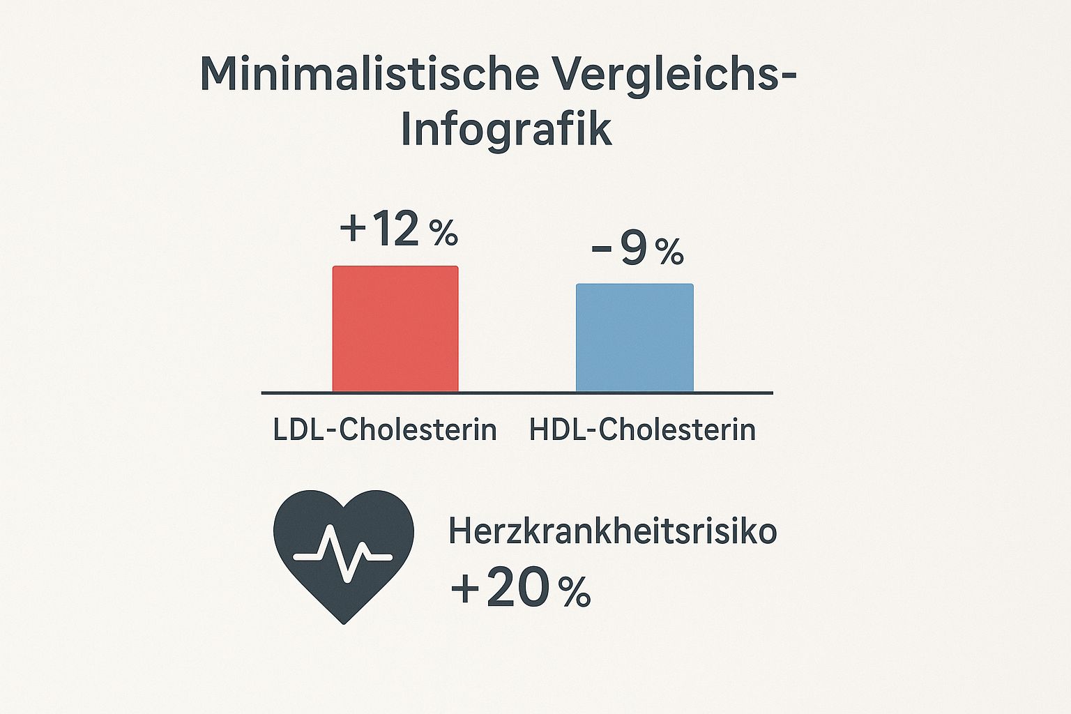 Infografik, die zeigt, wie Transfette das LDL-Cholesterin erhöhen, das HDL-Cholesterin senken und das Herzkrankheitsrisiko steigern.
