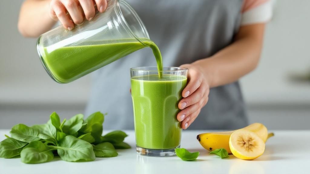 Zutaten für einen gesunden Abnehm-Shake