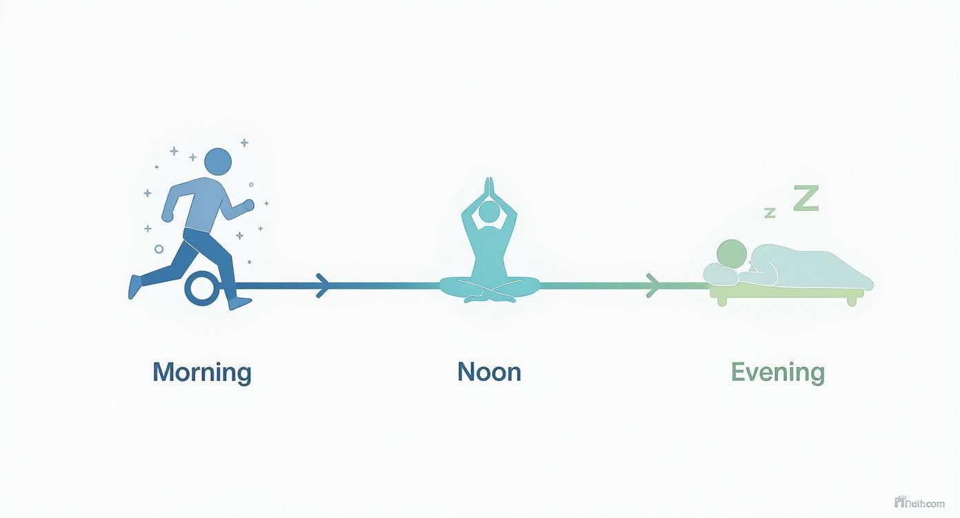 Infographic about cortisol senken natürlich