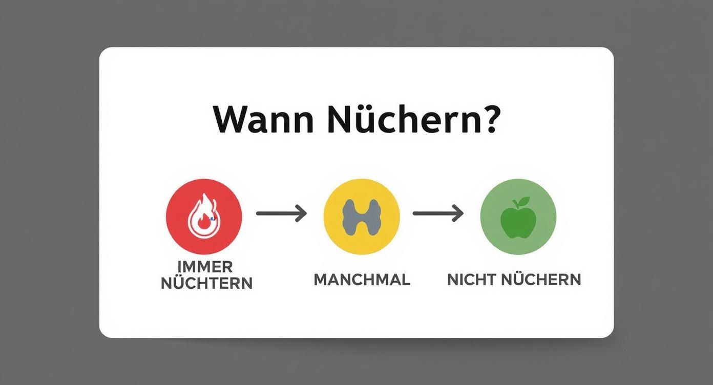 Infographic about was heißt nüchtern zur blutabnahme