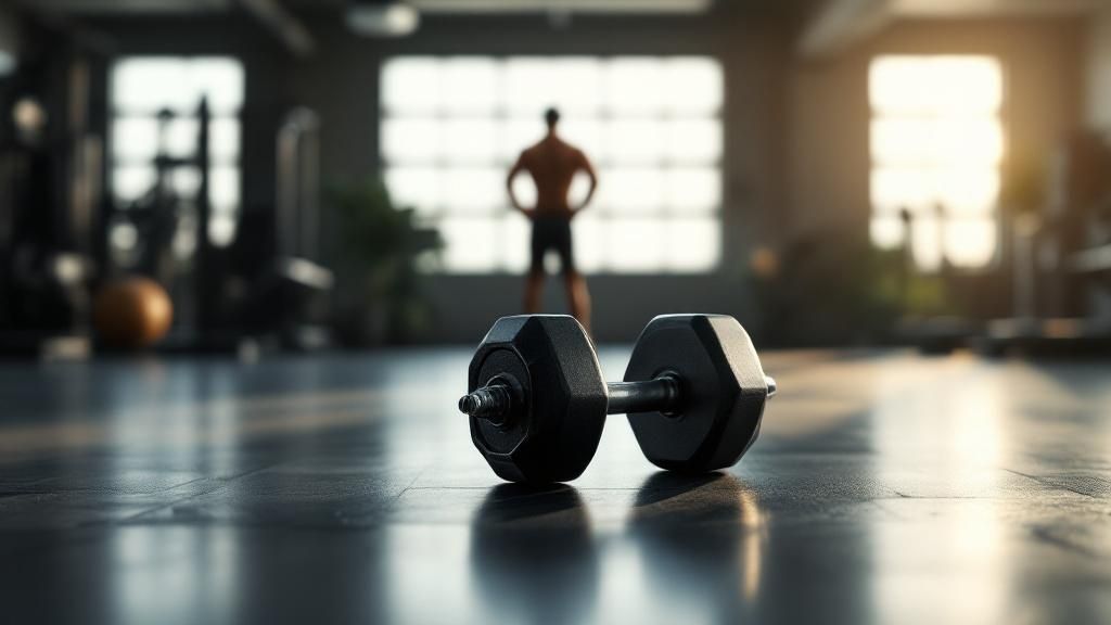 Eine Frau hebt Gewichte beim Krafttraining, um ihren Stoffwechsel anzuregen