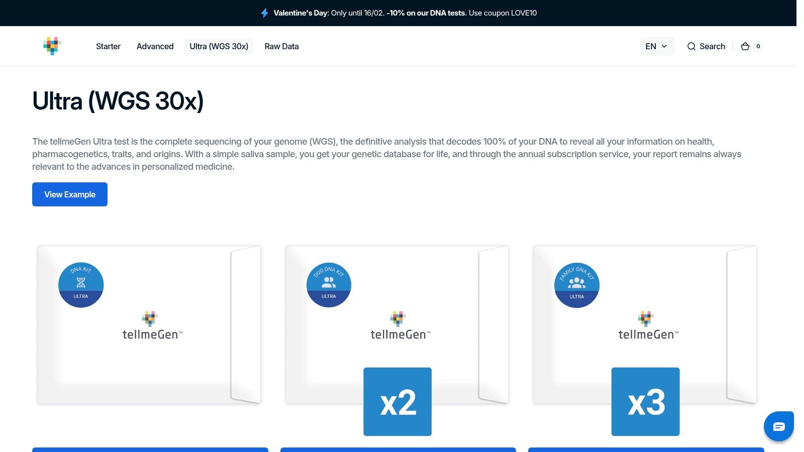 tellmeGen (Ultra 30x WGS)