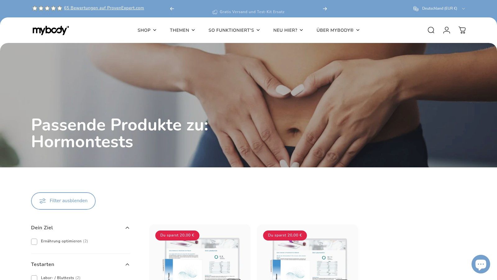 Hormontests für zuhause – Triglyceride, Cortisol, Testosteron & mehr – mybody®x