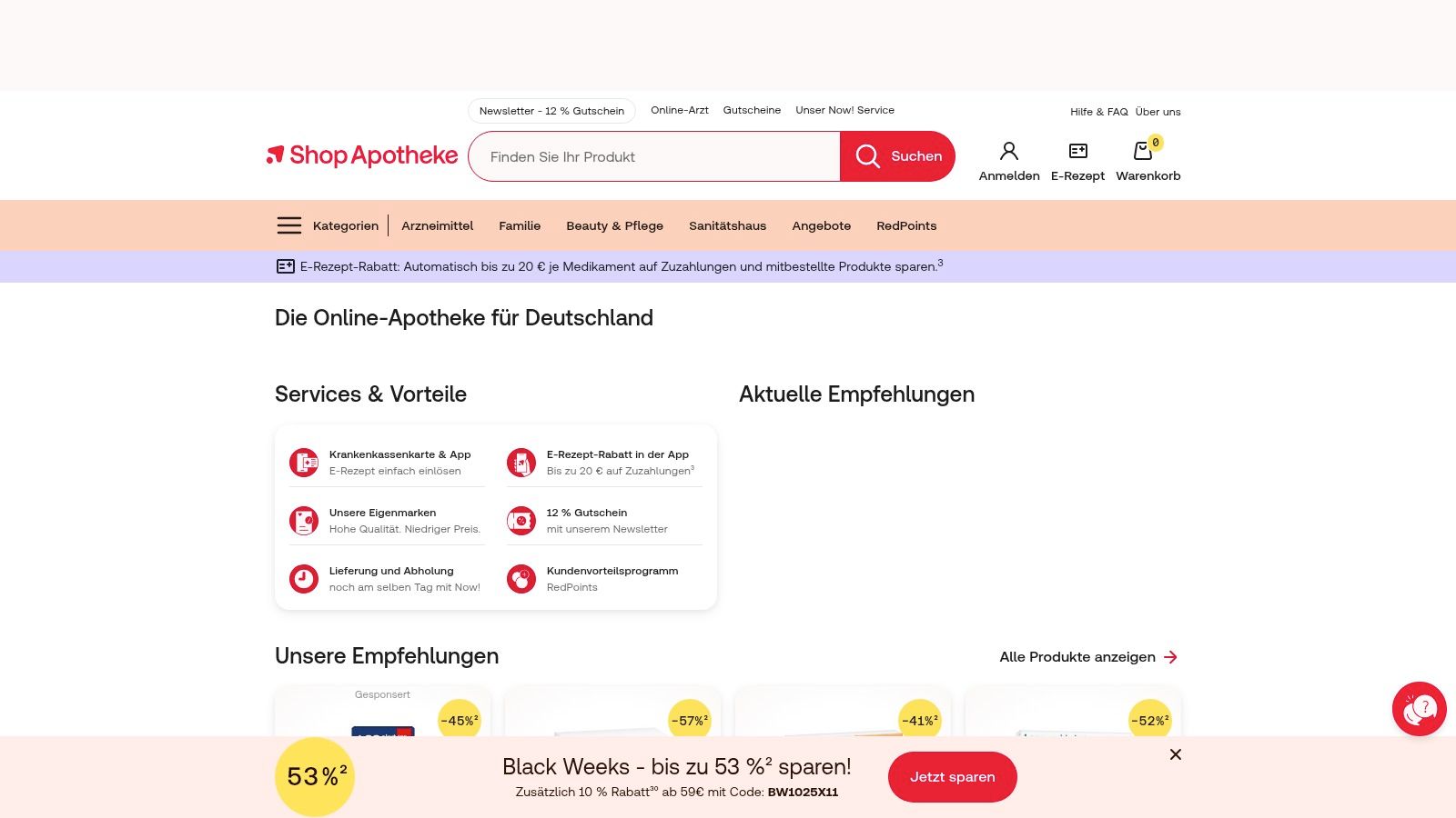 Shop Apotheke (Online‑Versandapotheke)